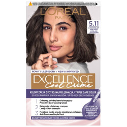 LOREAL Excellence Creme Farba do włosów  5.11 Ultrapopielaty jasny brąz